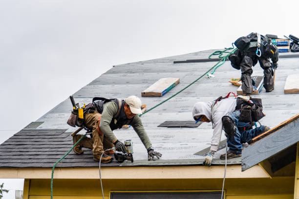 Professional Gutter Installation technician working in Maple Shade, NJ